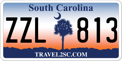 SC license plate ZZL813