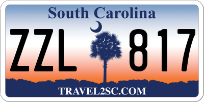 SC license plate ZZL817