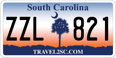 SC license plate ZZL821