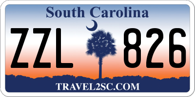 SC license plate ZZL826
