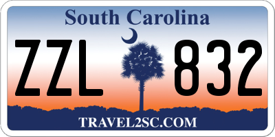 SC license plate ZZL832