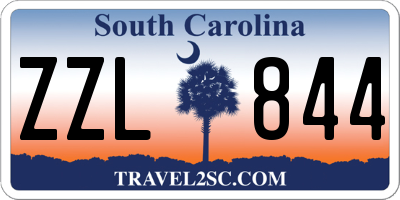 SC license plate ZZL844