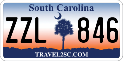 SC license plate ZZL846