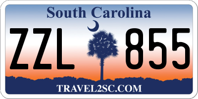 SC license plate ZZL855