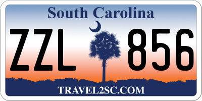 SC license plate ZZL856