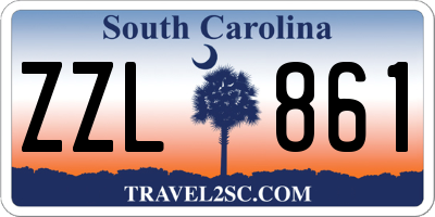 SC license plate ZZL861