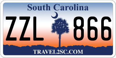 SC license plate ZZL866