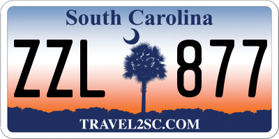 SC license plate ZZL877
