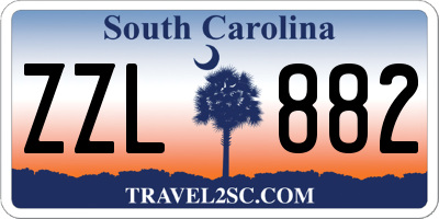 SC license plate ZZL882