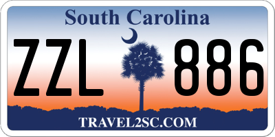 SC license plate ZZL886