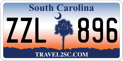 SC license plate ZZL896