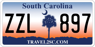 SC license plate ZZL897