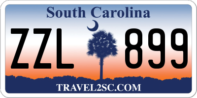 SC license plate ZZL899