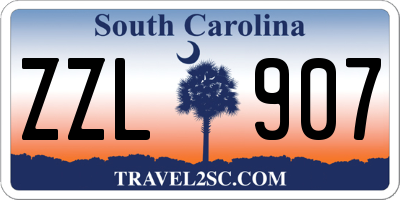 SC license plate ZZL907