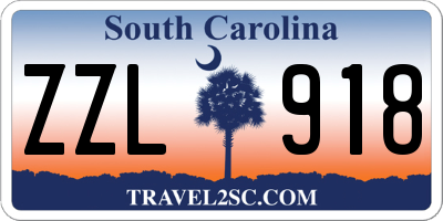 SC license plate ZZL918