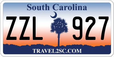 SC license plate ZZL927