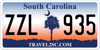 SC license plate ZZL935
