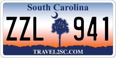 SC license plate ZZL941