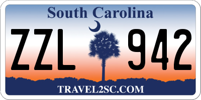 SC license plate ZZL942