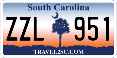 SC license plate ZZL951