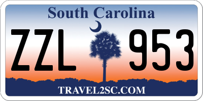 SC license plate ZZL953