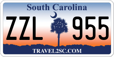 SC license plate ZZL955