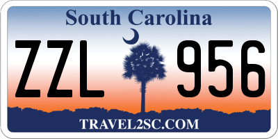 SC license plate ZZL956