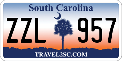 SC license plate ZZL957