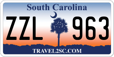 SC license plate ZZL963