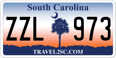 SC license plate ZZL973