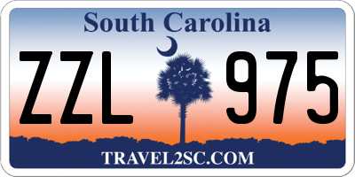 SC license plate ZZL975