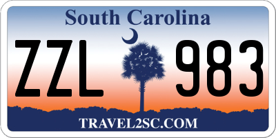 SC license plate ZZL983