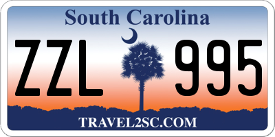 SC license plate ZZL995