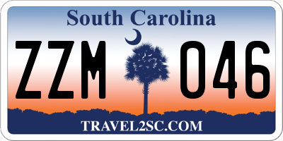 SC license plate ZZM046