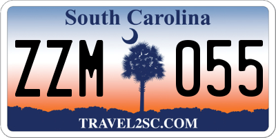 SC license plate ZZM055