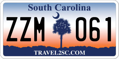 SC license plate ZZM061