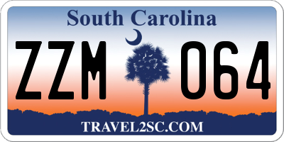 SC license plate ZZM064