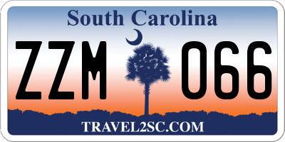 SC license plate ZZM066