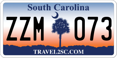 SC license plate ZZM073