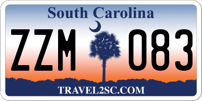 SC license plate ZZM083