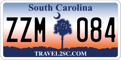 SC license plate ZZM084