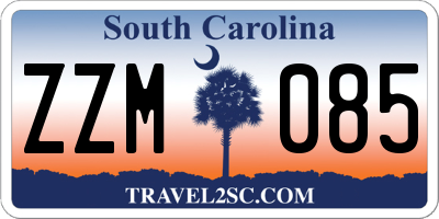 SC license plate ZZM085