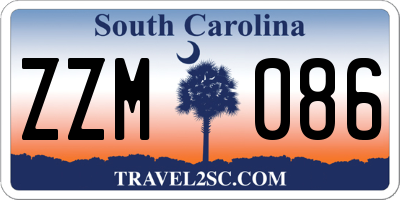 SC license plate ZZM086
