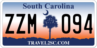 SC license plate ZZM094