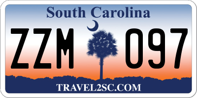 SC license plate ZZM097
