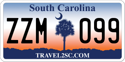 SC license plate ZZM099