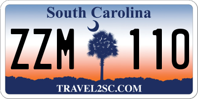 SC license plate ZZM110