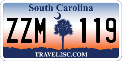 SC license plate ZZM119