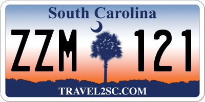 SC license plate ZZM121