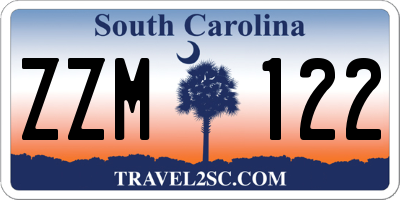 SC license plate ZZM122